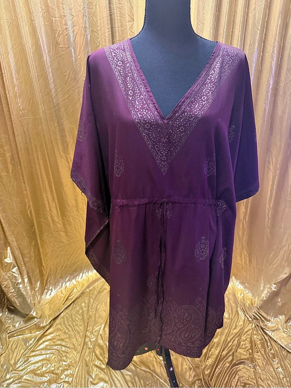Disney Studios Costume Dept M purple coverup